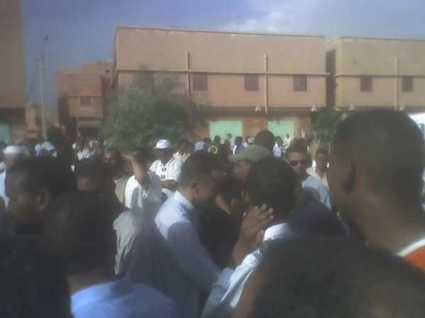 جنازة الشهيد المغربي مصطفى اقزيبر 