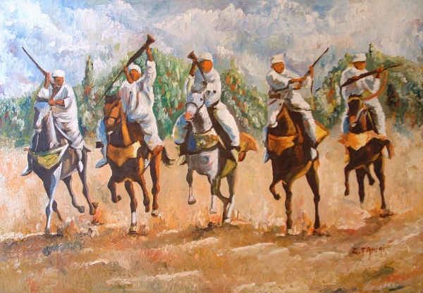 tableau de l'artiste plasticien zakaria tahiri natif d'errachidia